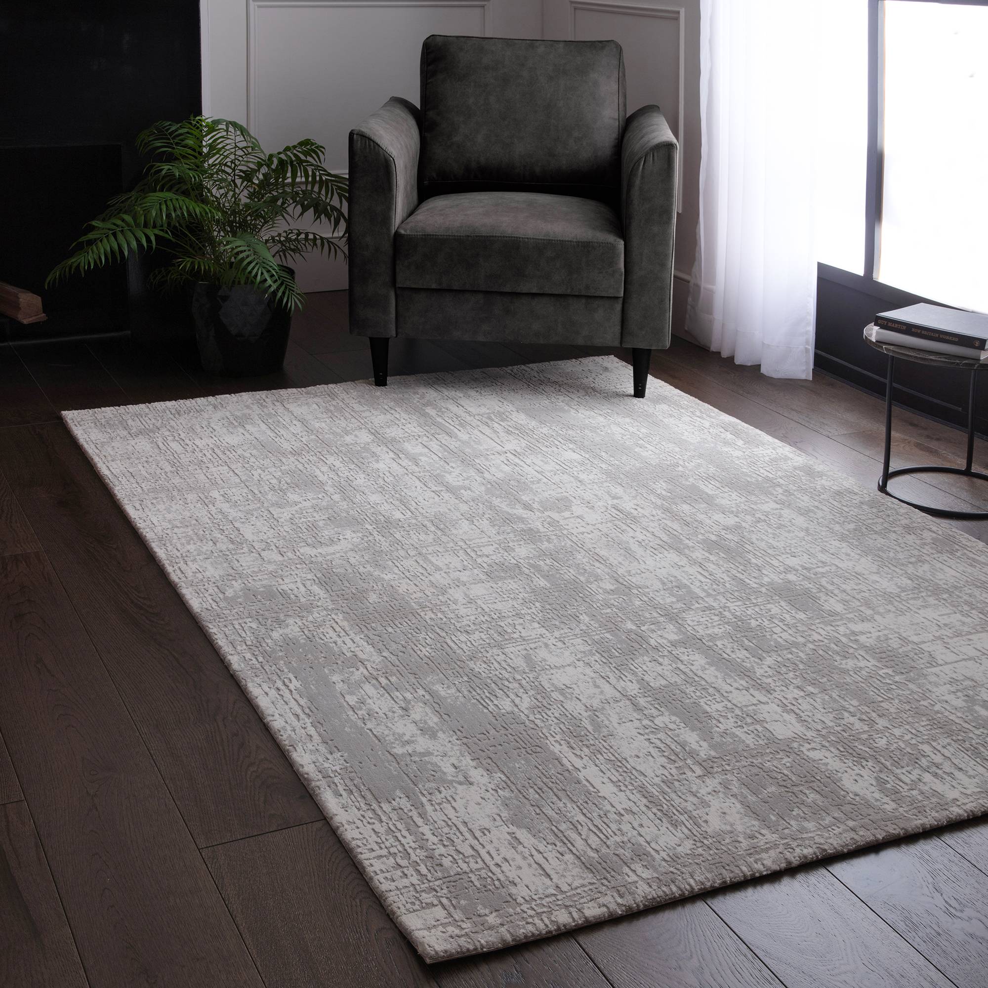 Vloerkleed Kuza Abstract Grey