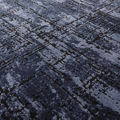 Vloerkleed Kuza Abstract Navy