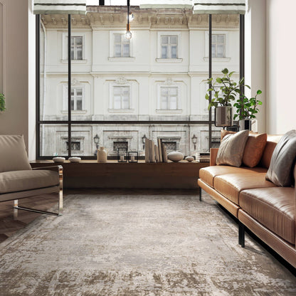 Vloerkleed Kuza Border Beige