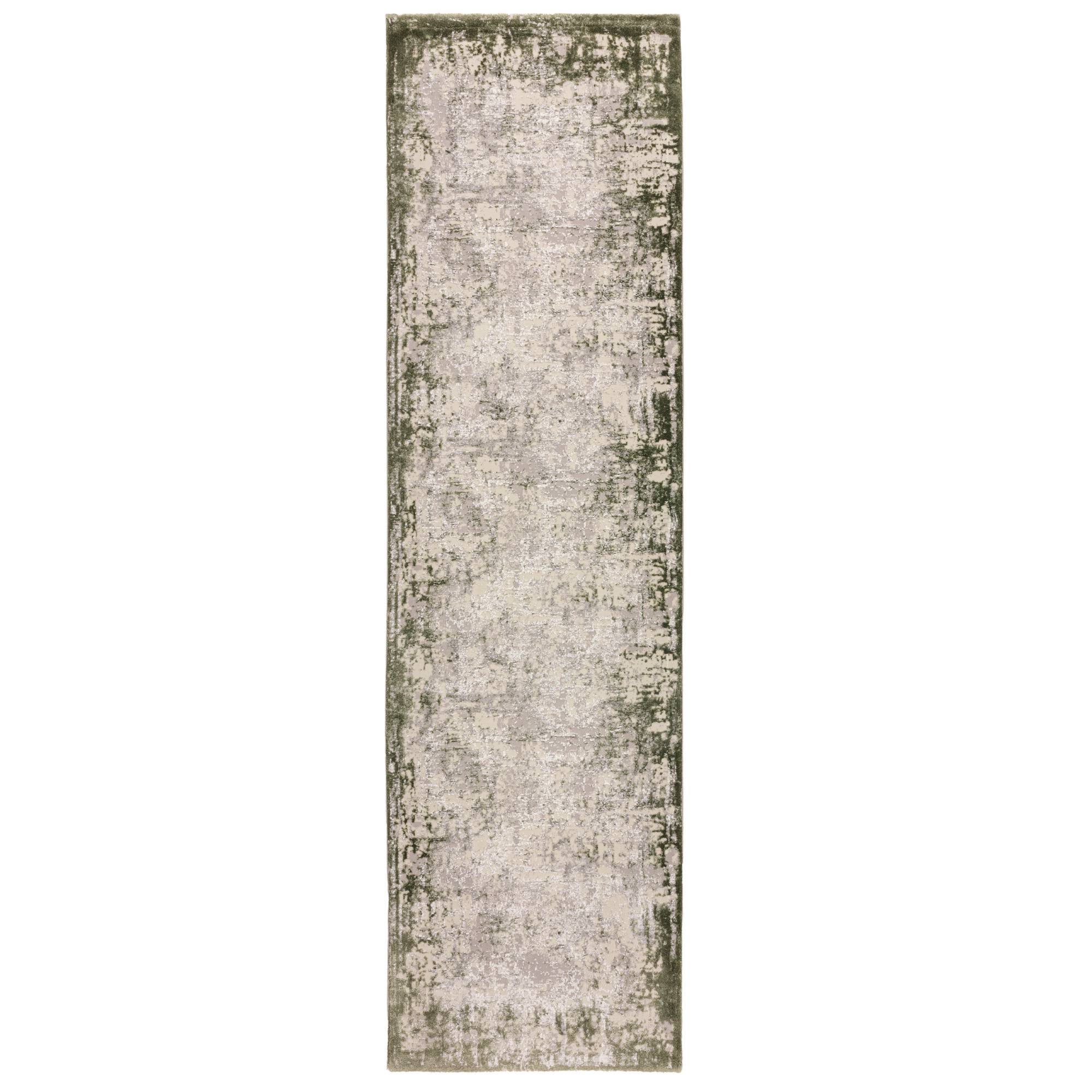 Vloerkleed Kuza Border Green