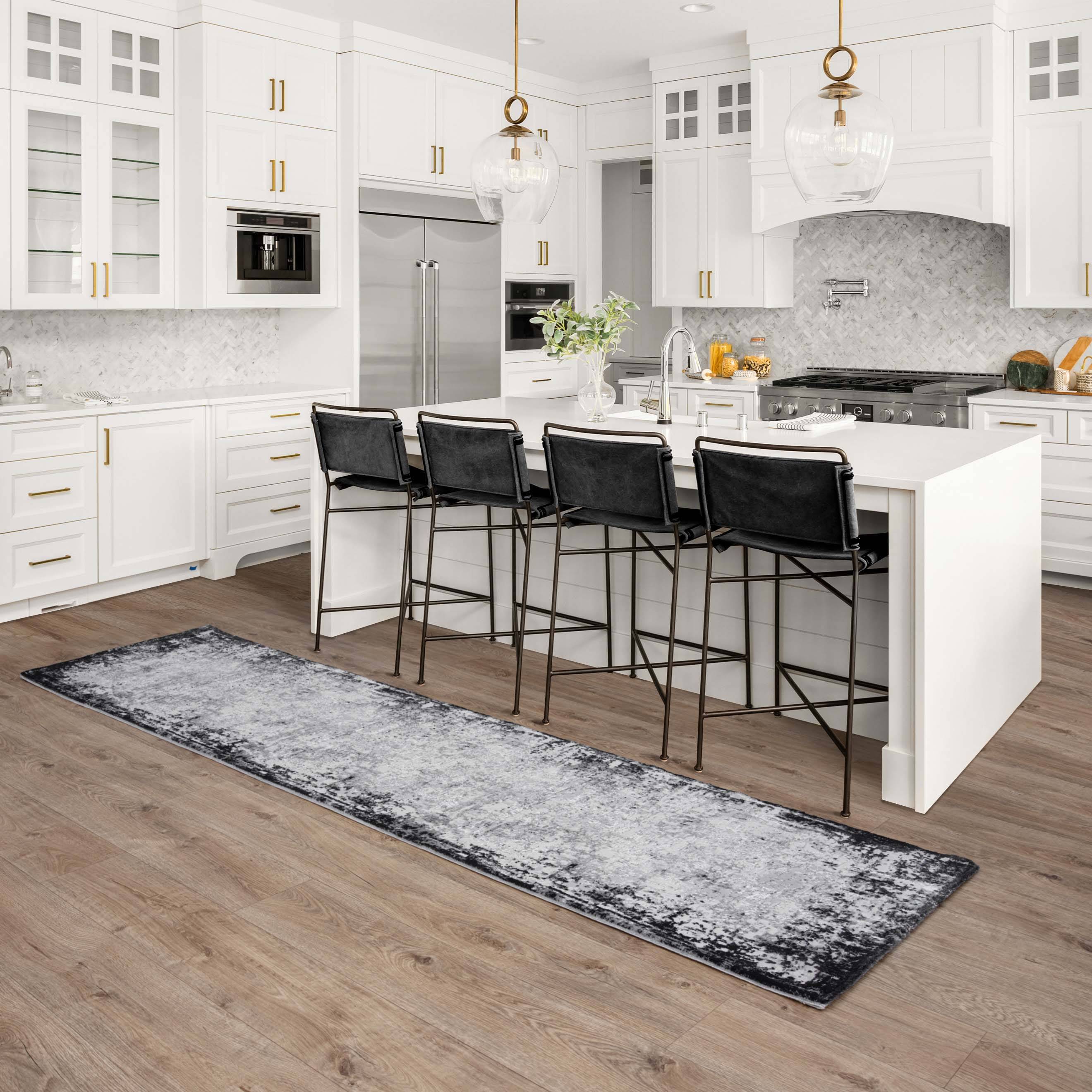 Vloerkleed Kuza Border Grey