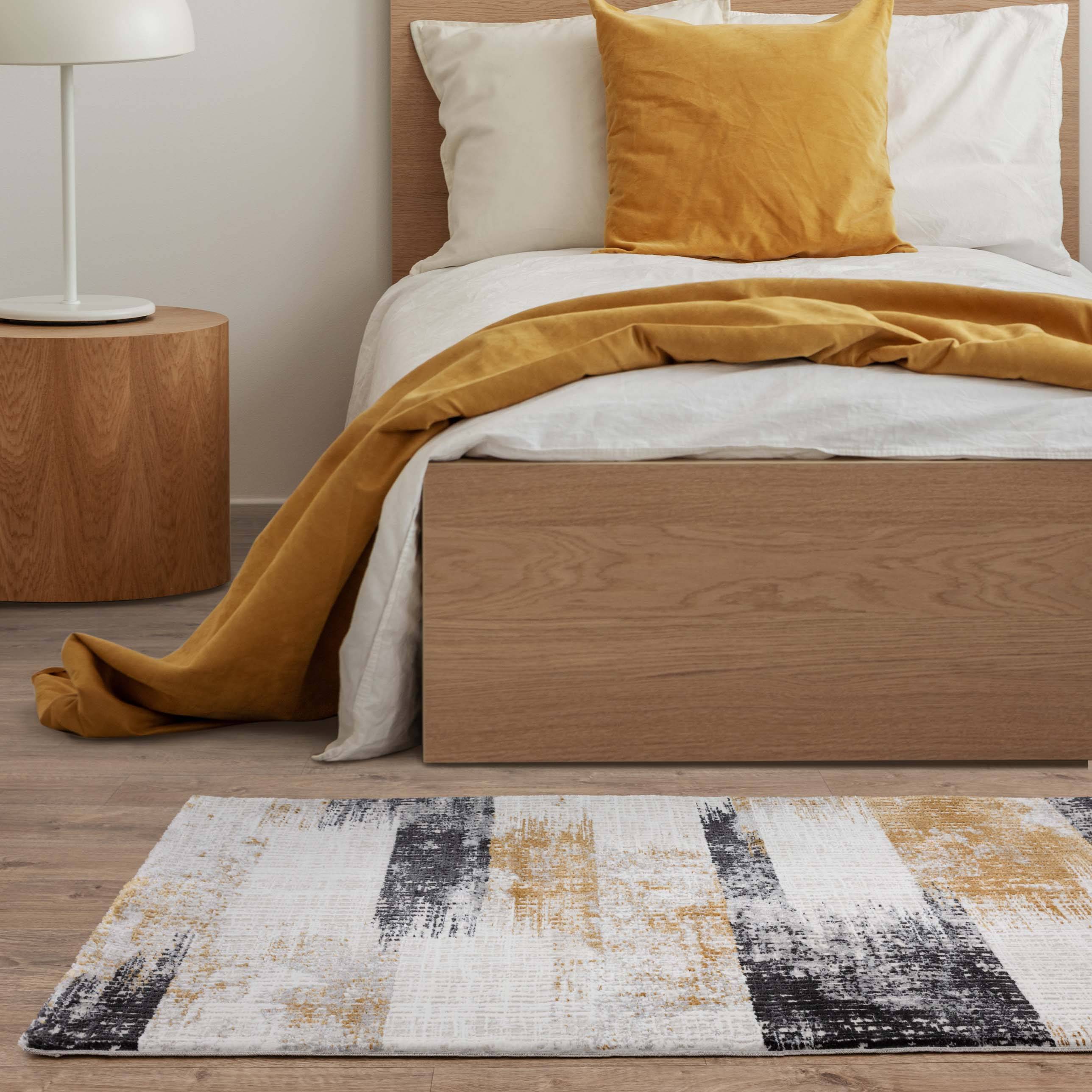 Vloerkleed Kuza Lines Gold