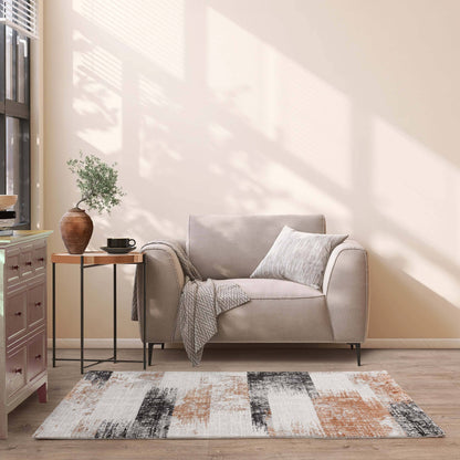 Vloerkleed Kuza Lines Terracotta