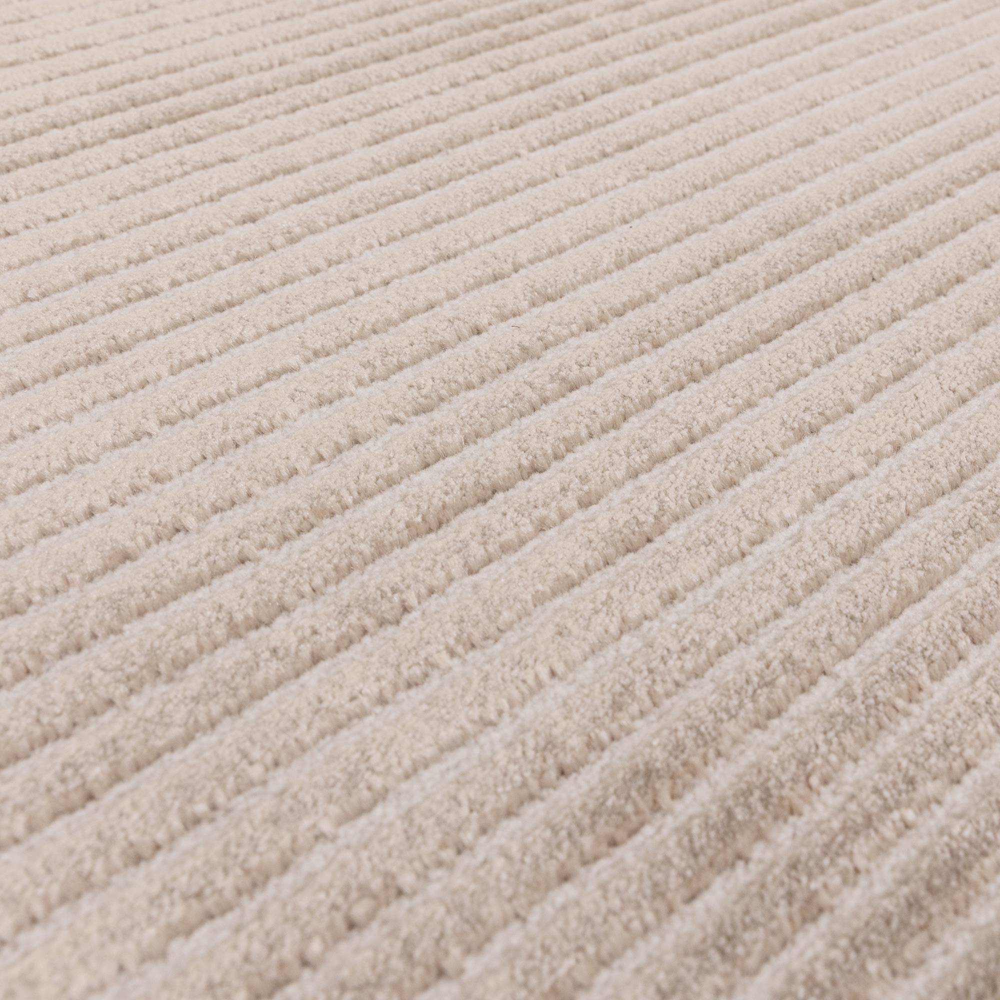 Vloerkleed Kuza Plain Stripe Beige