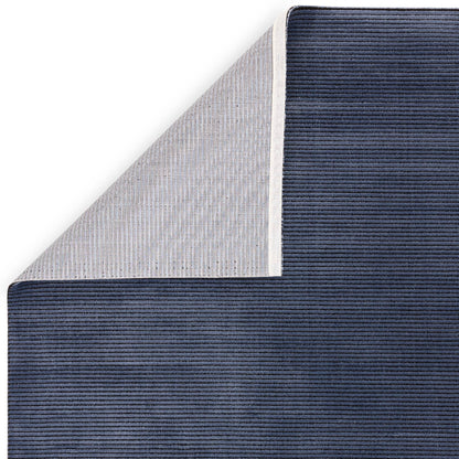 Vloerkleed Kuza Plain Stripe Navy