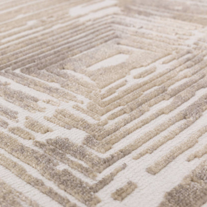 Vloerkleed Kuza Portrait Beige