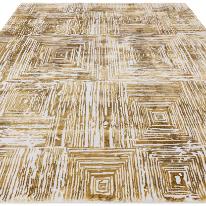 Vloerkleed Kuza Portrait Gold