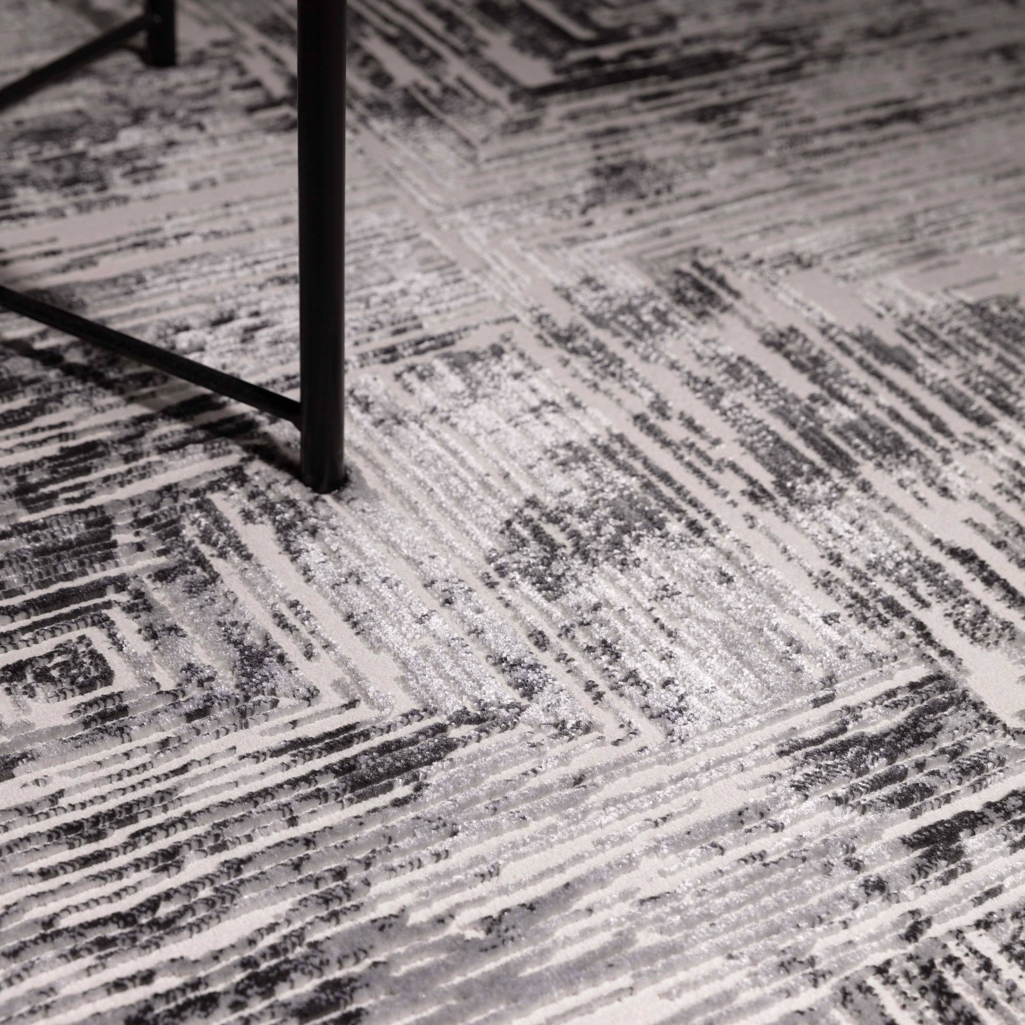 Vloerkleed Kuza Portrait Grey
