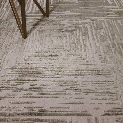 Vloerkleed Kuza Portrait Khaki