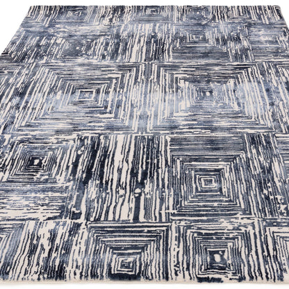 Vloerkleed Kuza Portrait Navy