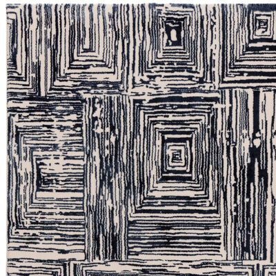 Vloerkleed Kuza Portrait Navy