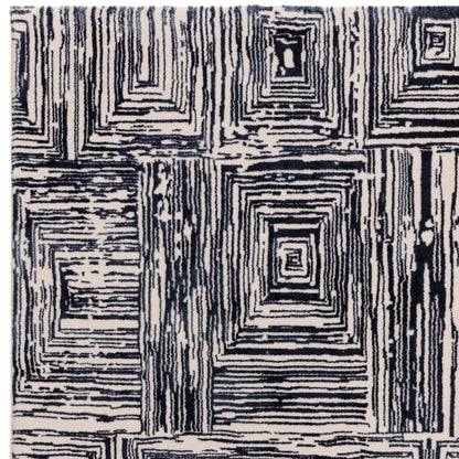 Vloerkleed Kuza Portrait Navy