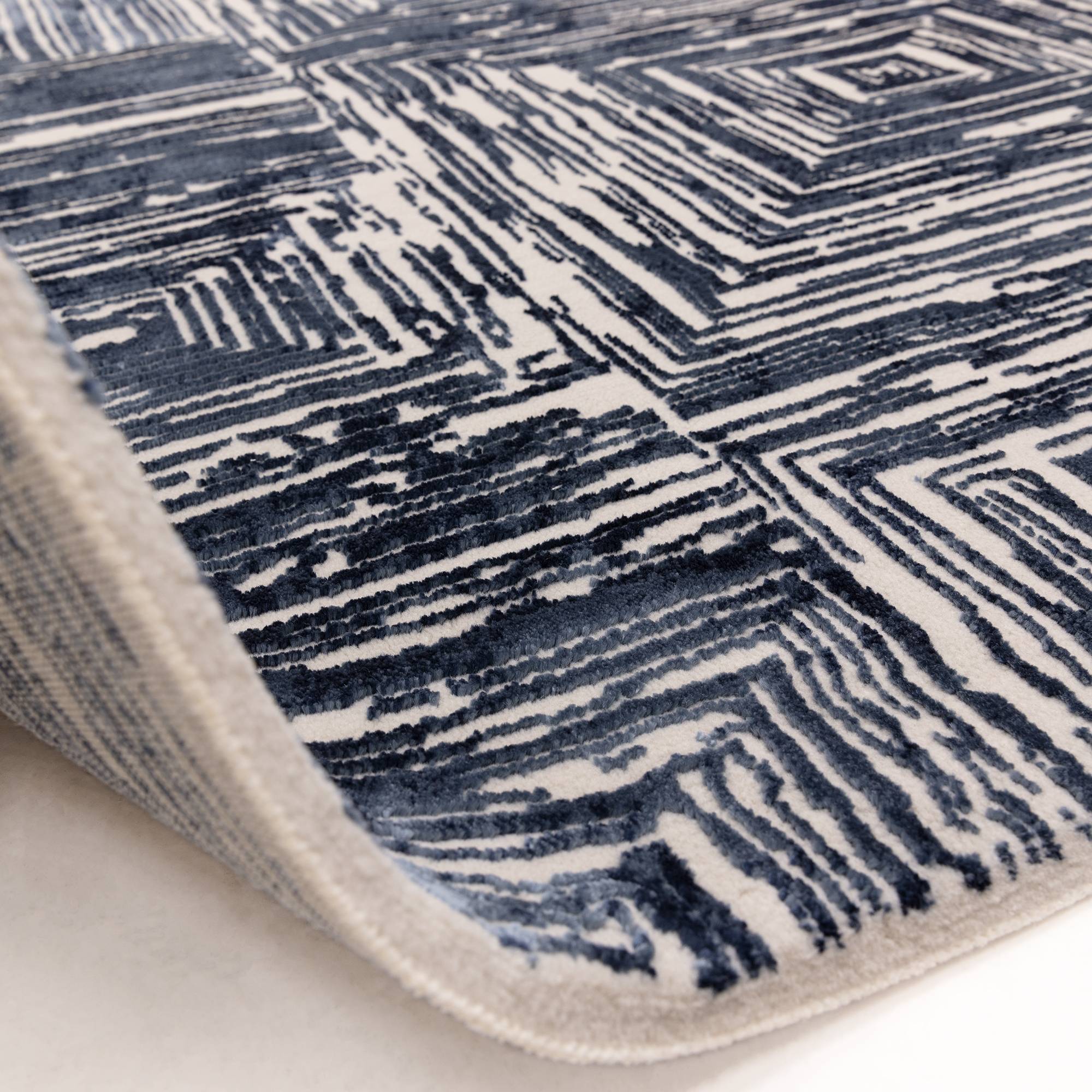 Vloerkleed Kuza Portrait Navy