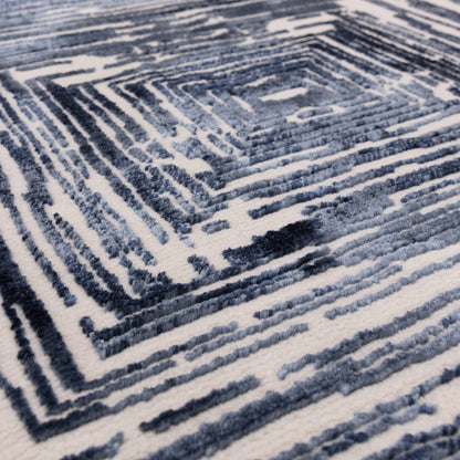 Vloerkleed Kuza Portrait Navy