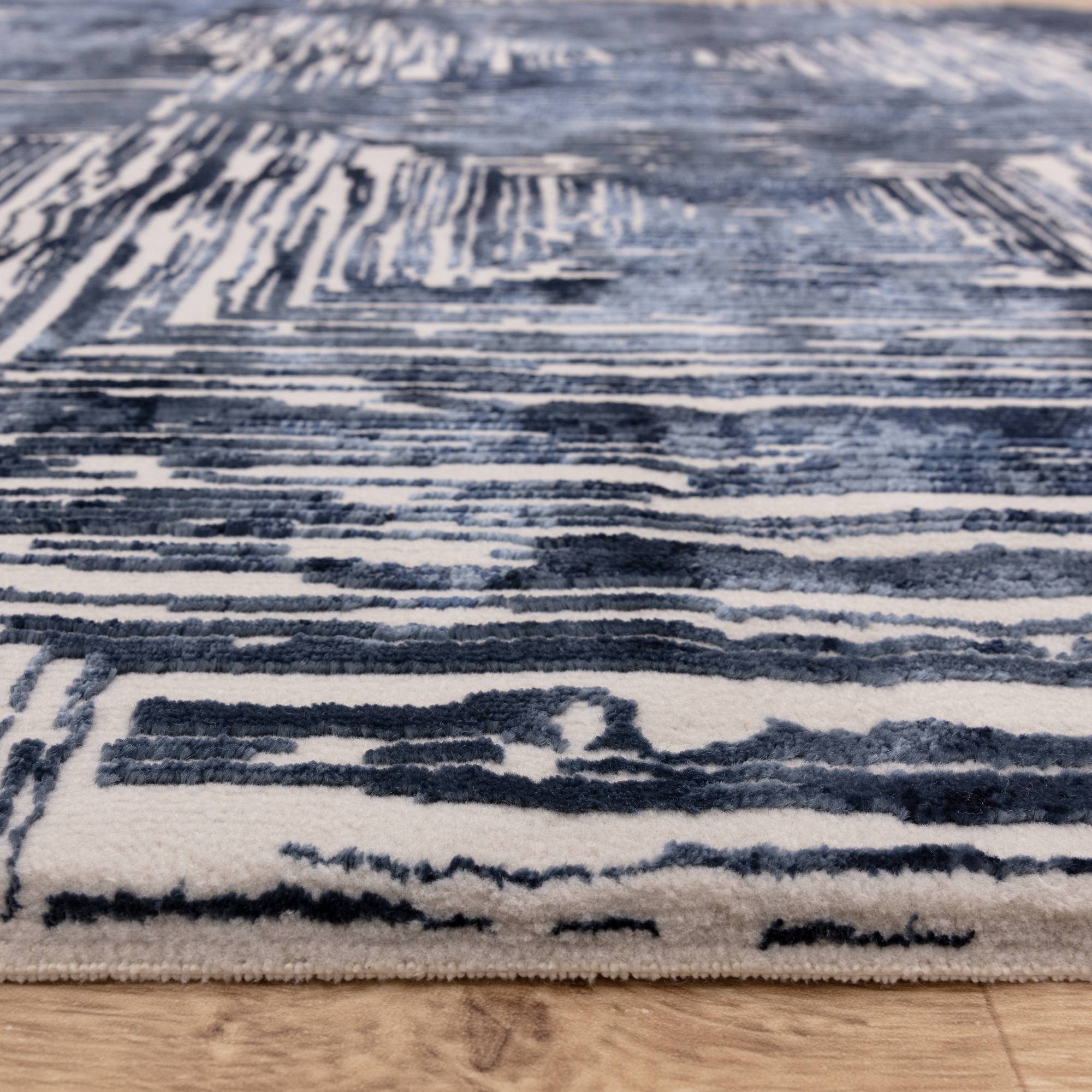 Vloerkleed Kuza Portrait Navy