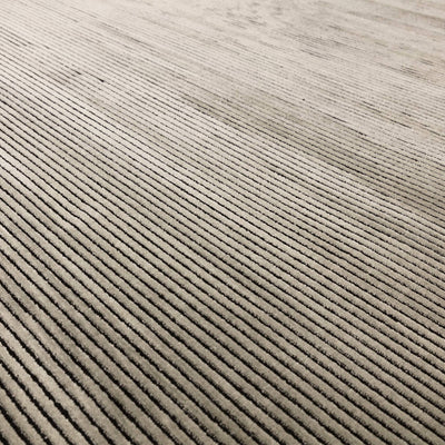 Vloerkleed Kuza Plain Stripe Khaki