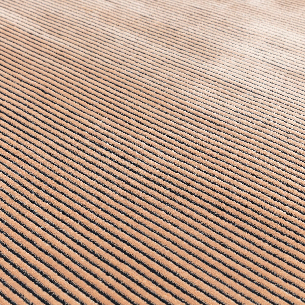 Vloerkleed Rugestiq Kuza effen strepen Terracotta – foto 6