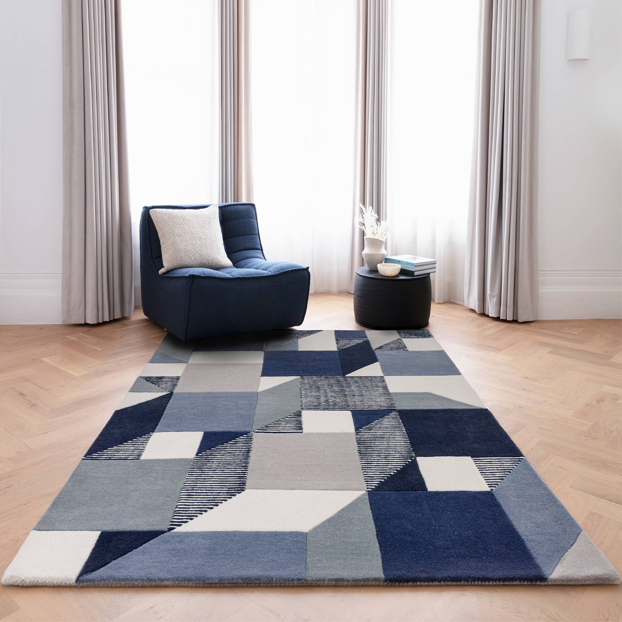 Vloerkleed Matrix Memphis Blue
