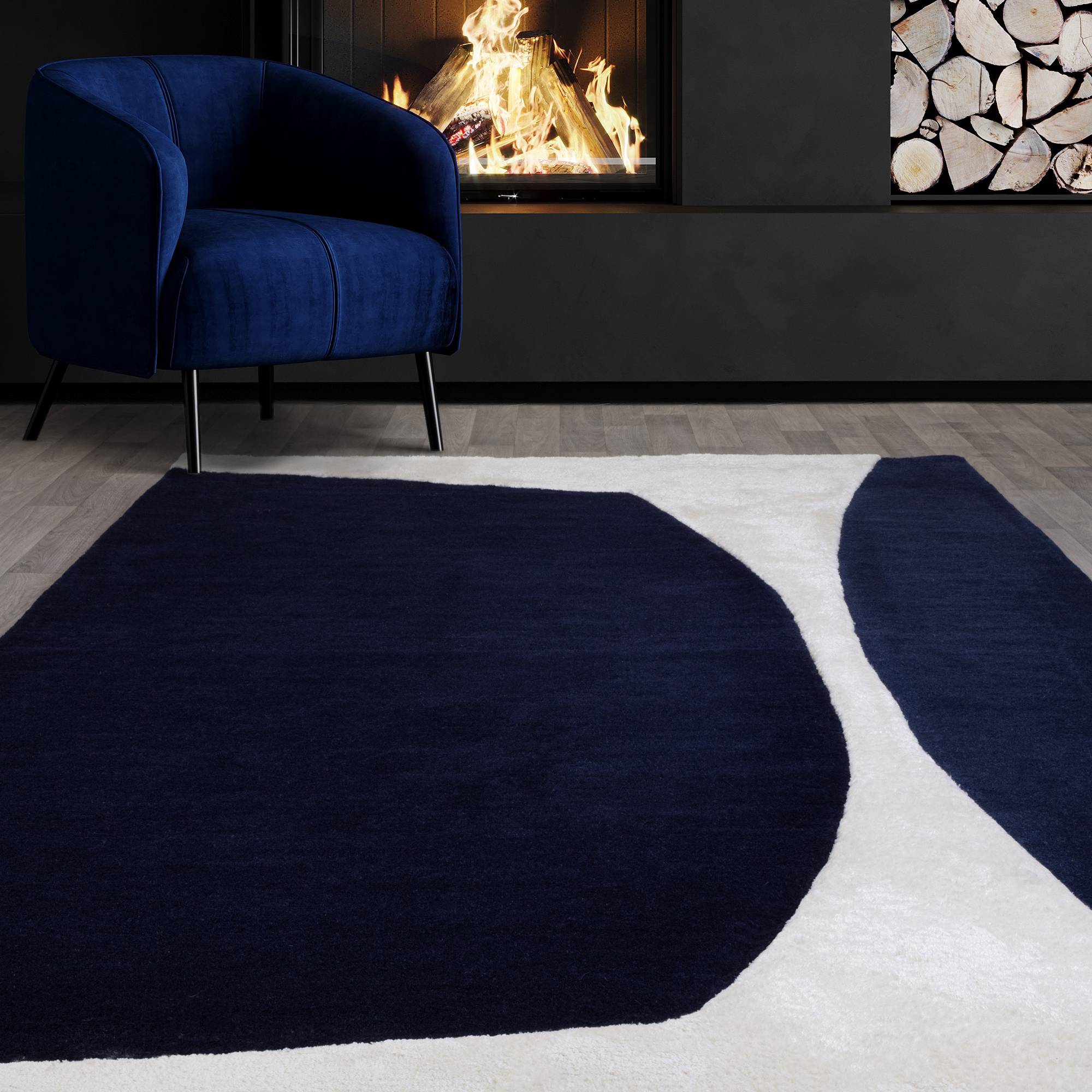 Vloerkleed Matrix 102 Signature Indigo