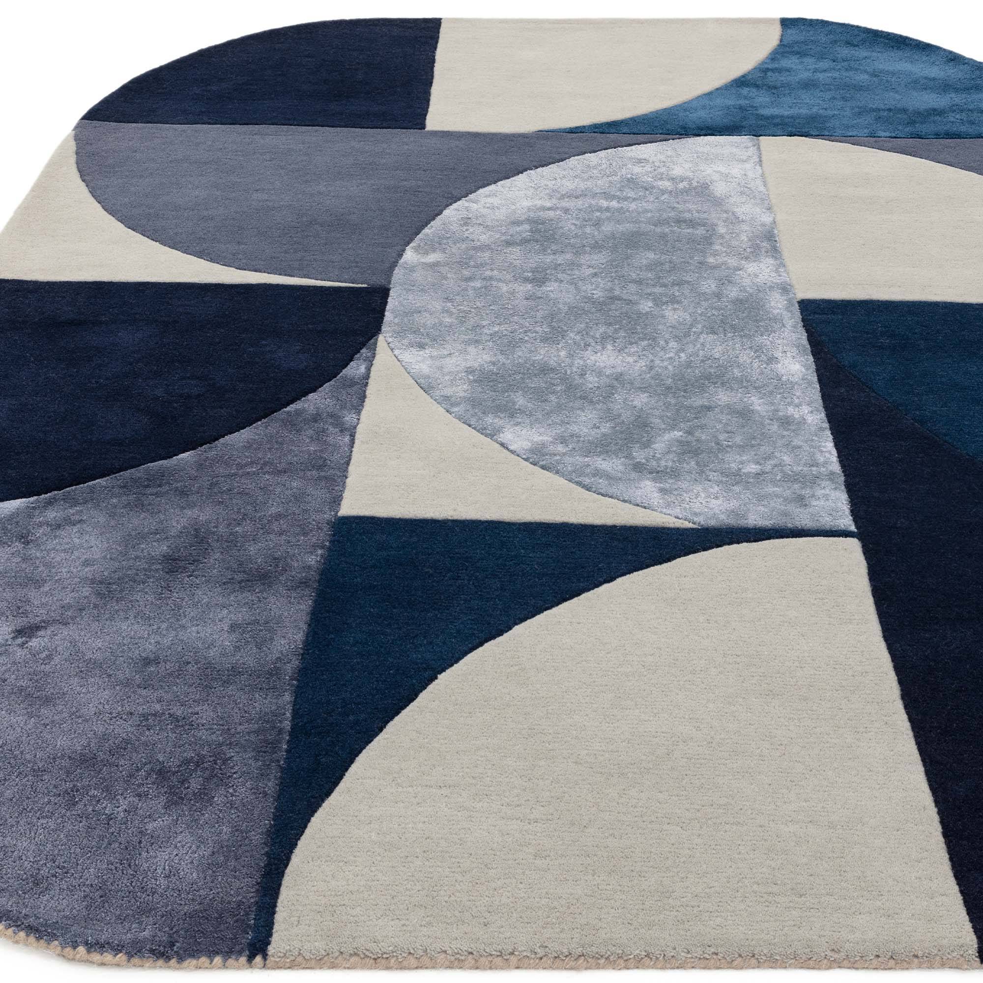 Vloerkleed Matrix 74 Oval Indigo
