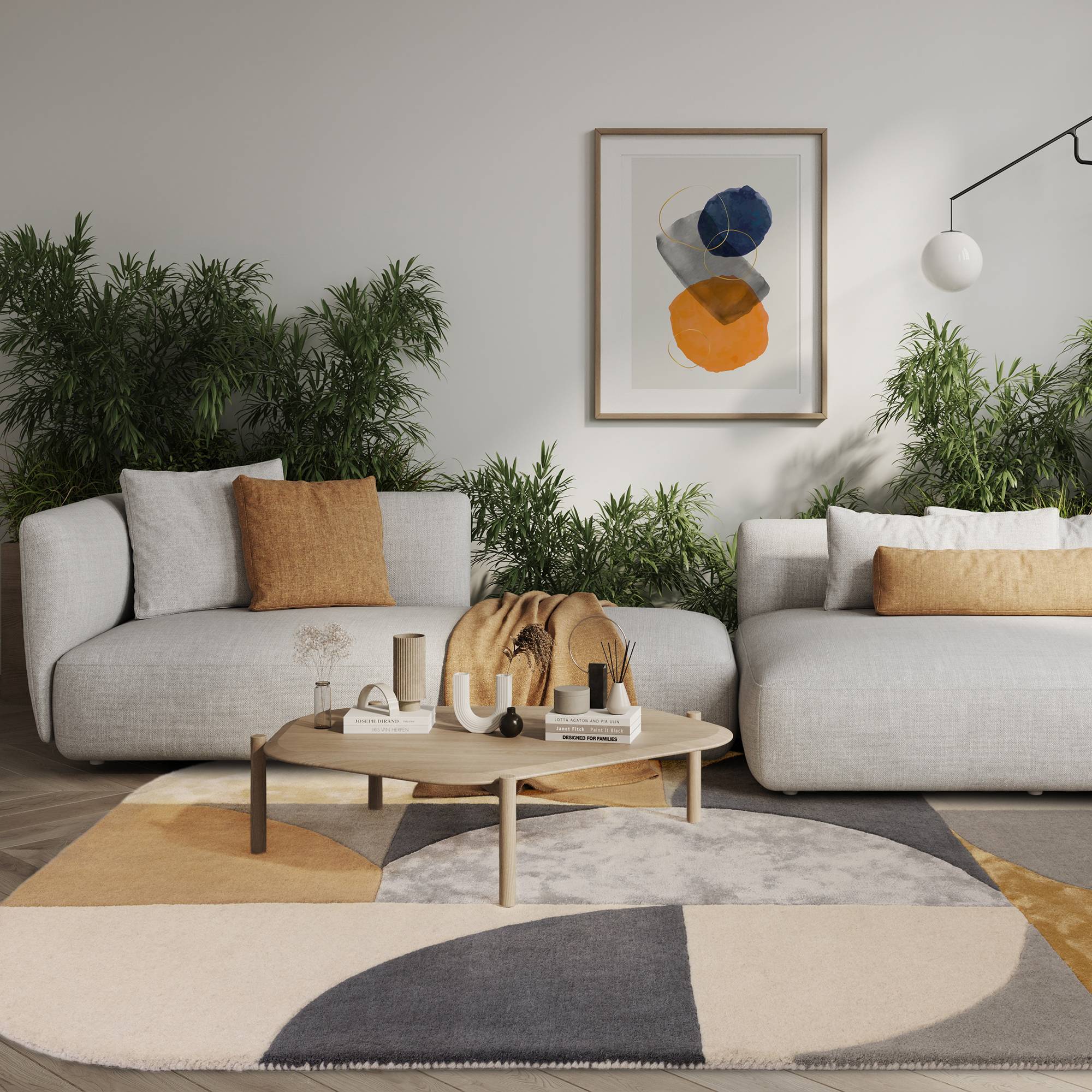 Vloerkleed Matrix 76 Oval Sunset