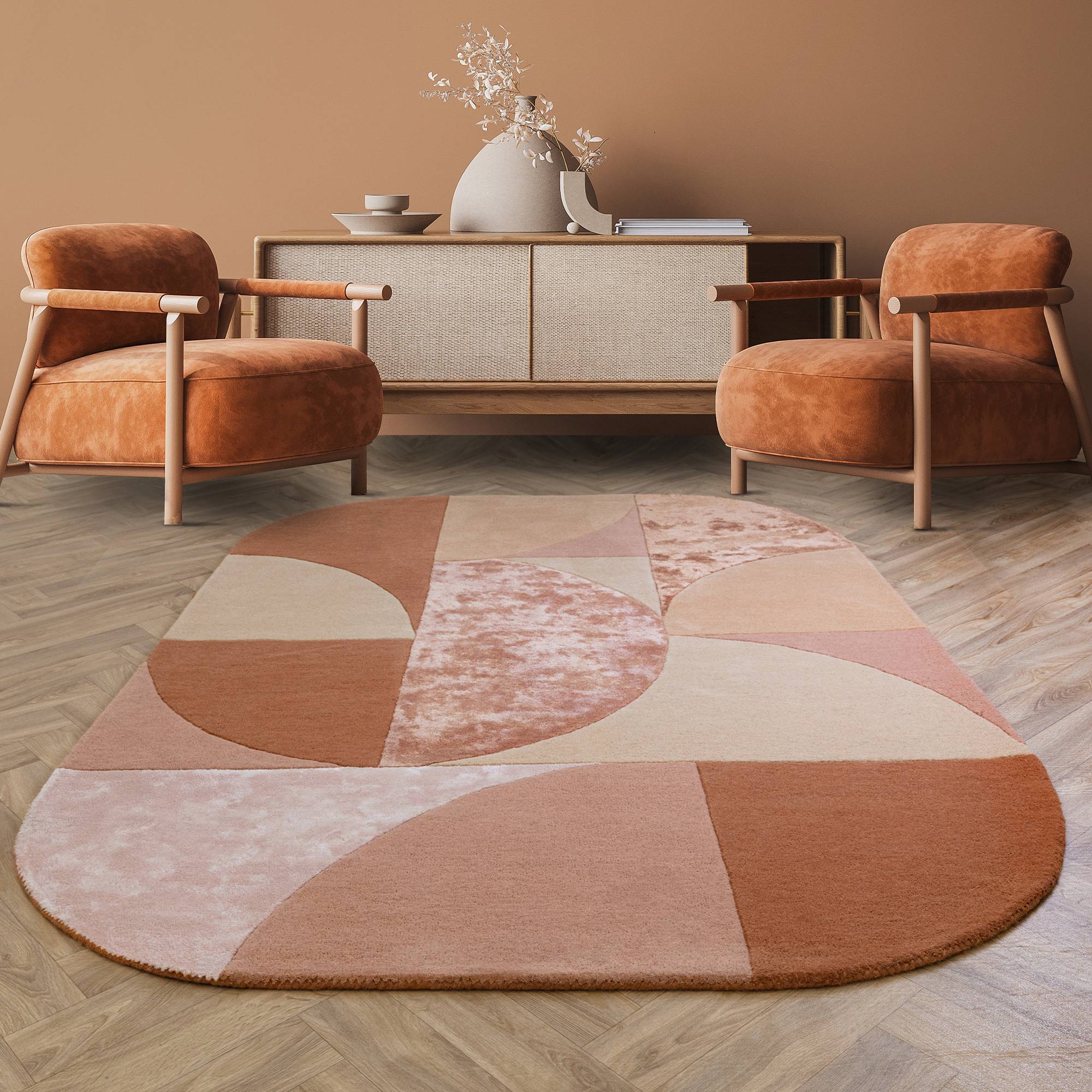 Vloerkleed Matrix 78 Oval Earth