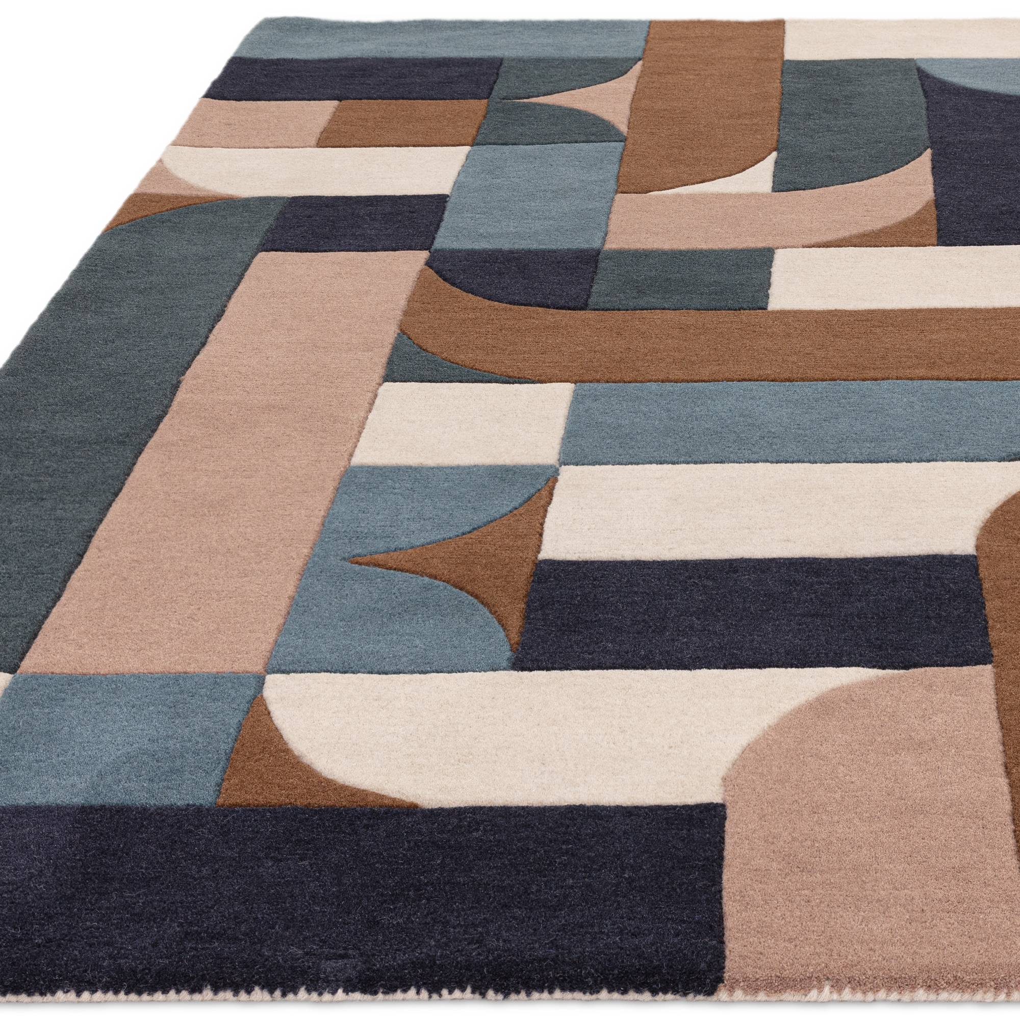 Vloerkleed Matrix 89 Klotski Teal