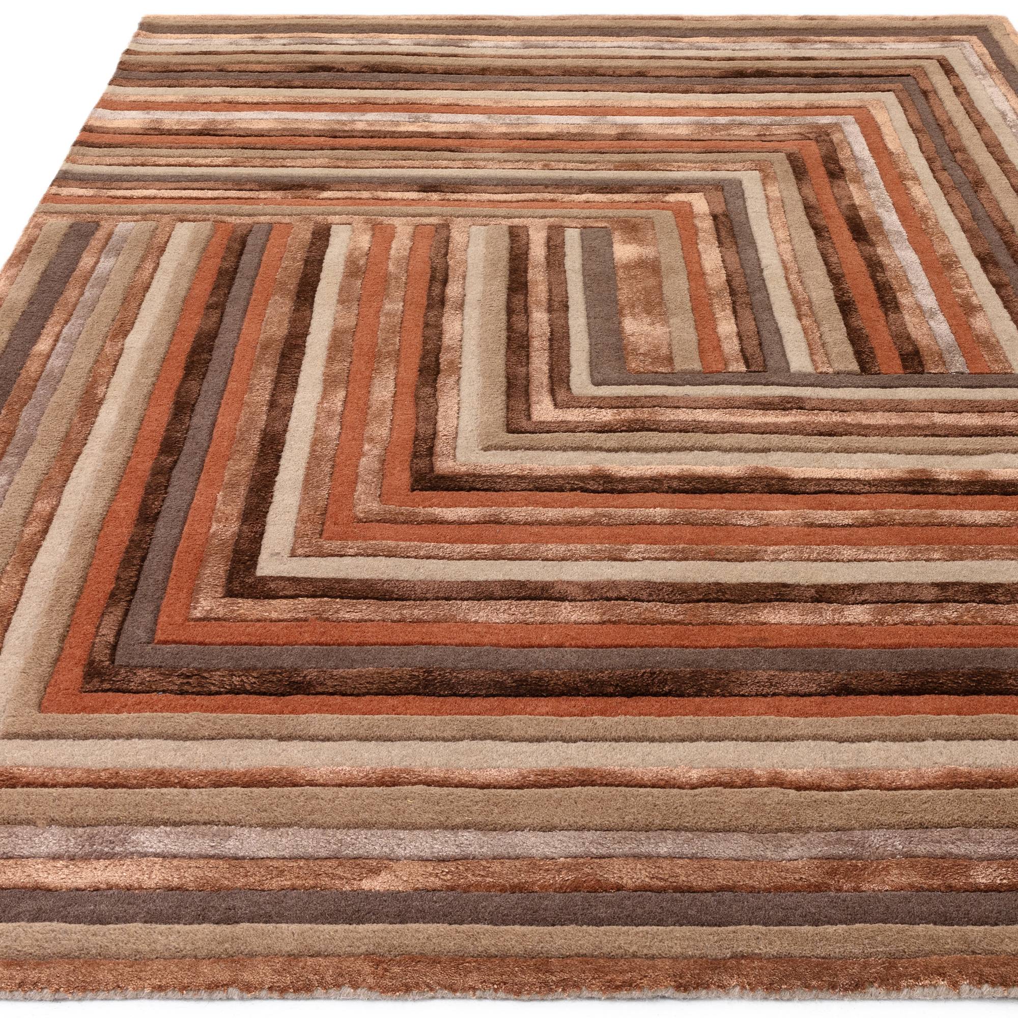 Vloerkleed Matrix 80 Network Terracotta