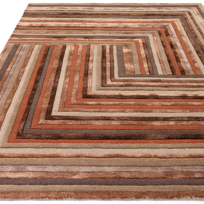 Vloerkleed Matrix 80 Network Terracotta