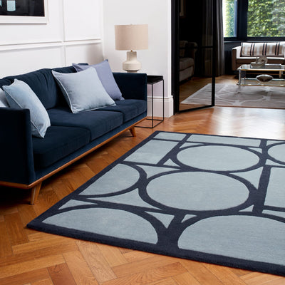 Vloerkleed Rugestiq Metro blauw – foto 2