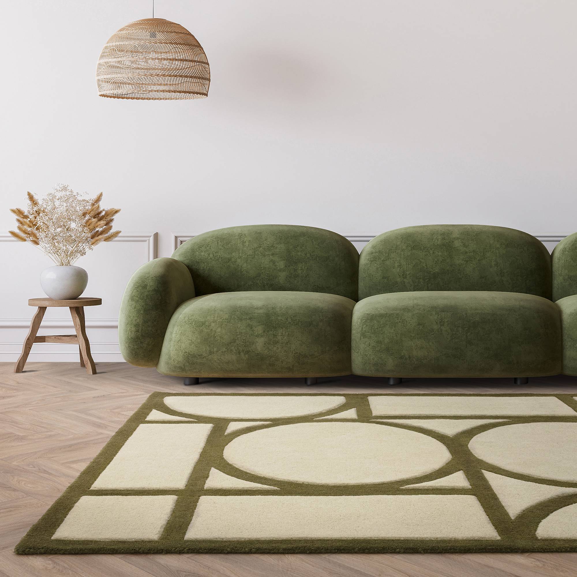 Vloerkleed Metro Khaki