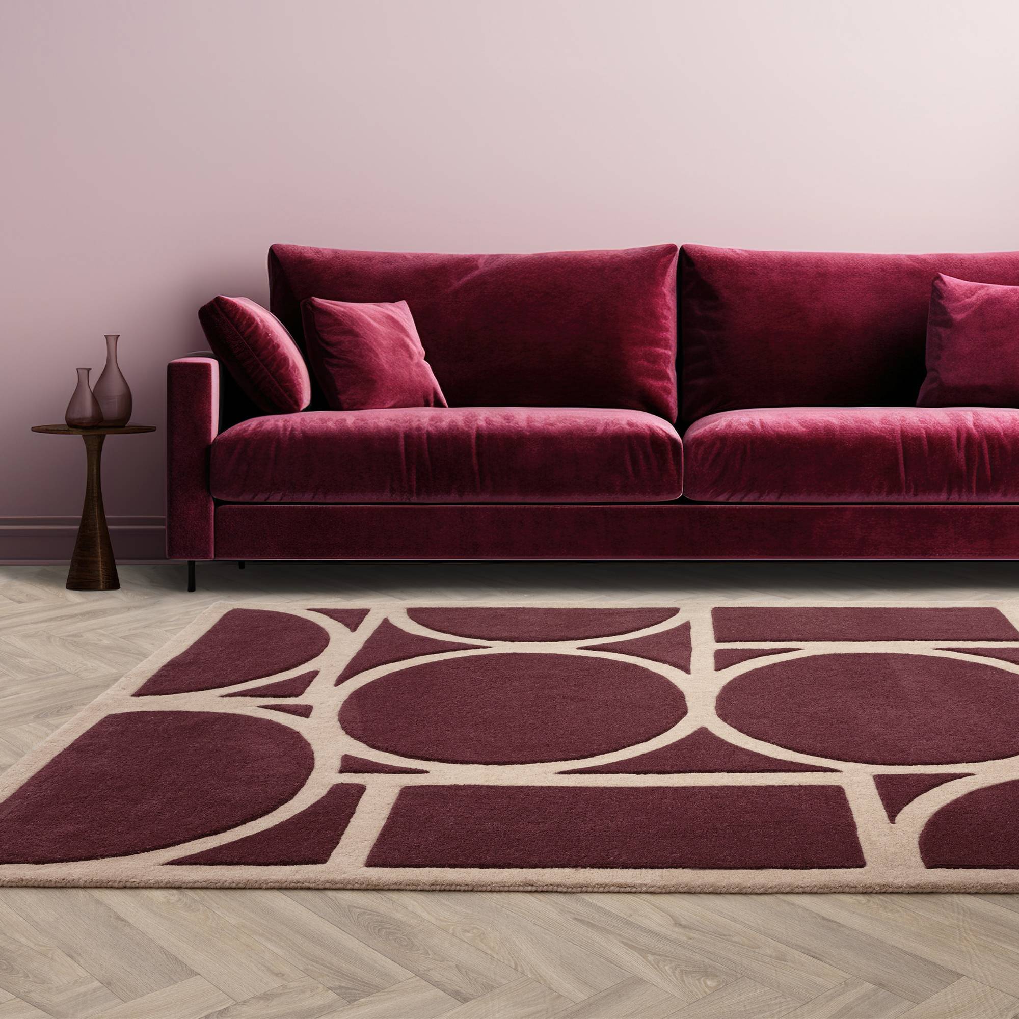 Vloerkleed Metro Plum