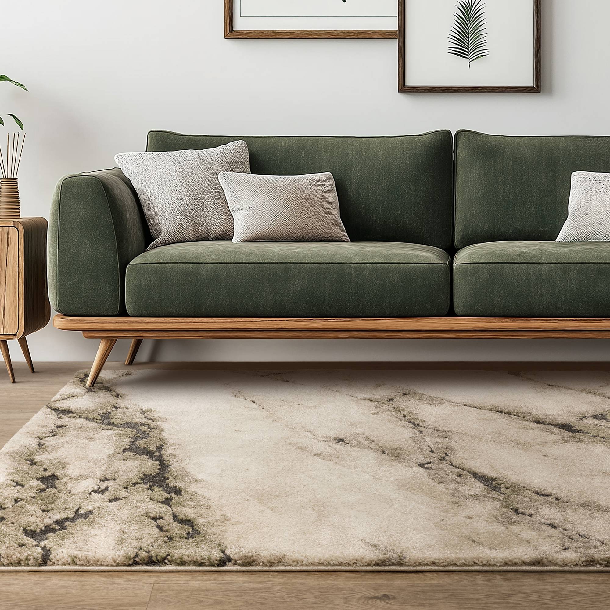 Vloerkleed Mirage Mineral green