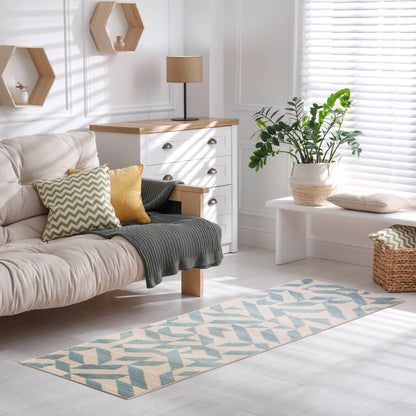Vloerkleed Muse Blue Shapes MU03