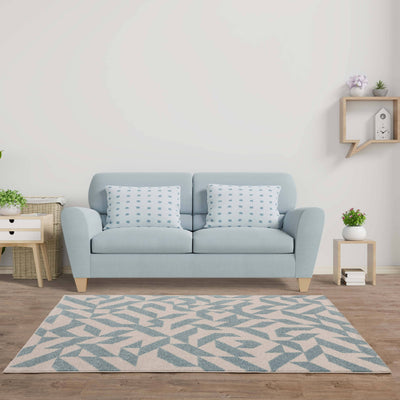 Vloerkleed Muse Blue Shapes MU03
