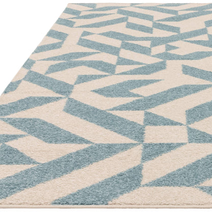 Vloerkleed Muse Blue Shapes MU03