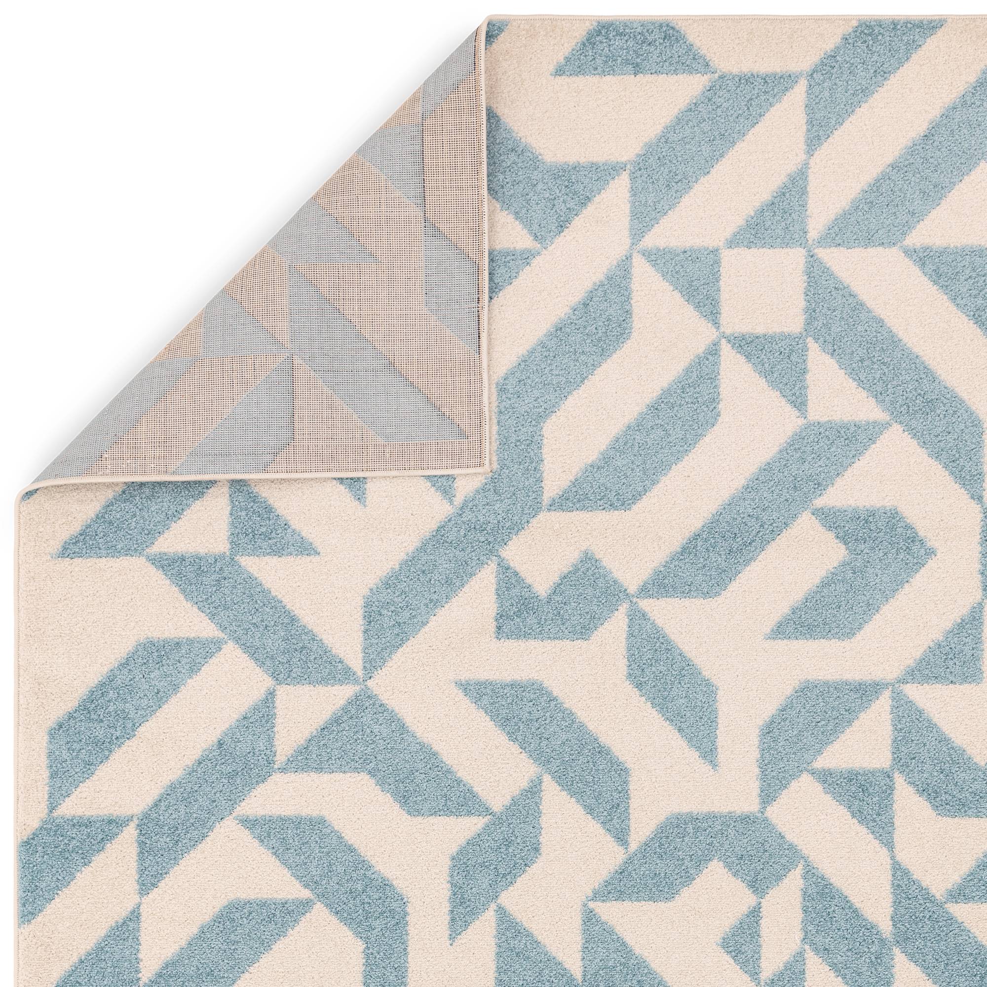 Vloerkleed Muse Blue Shapes MU03