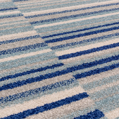 Vloerkleed Muse Blue Stripe MU05