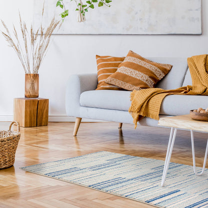 Vloerkleed Muse Blue Stripe MU05