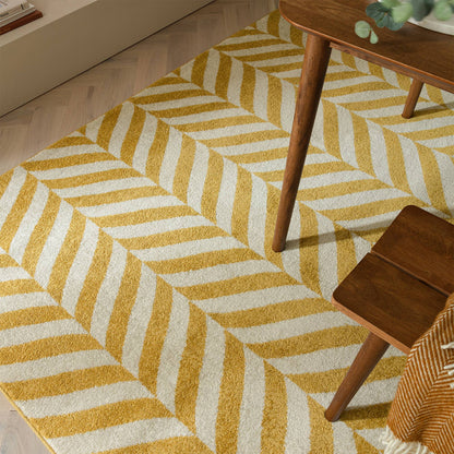 Vloerkleed Muse Yellow Chevron MU08