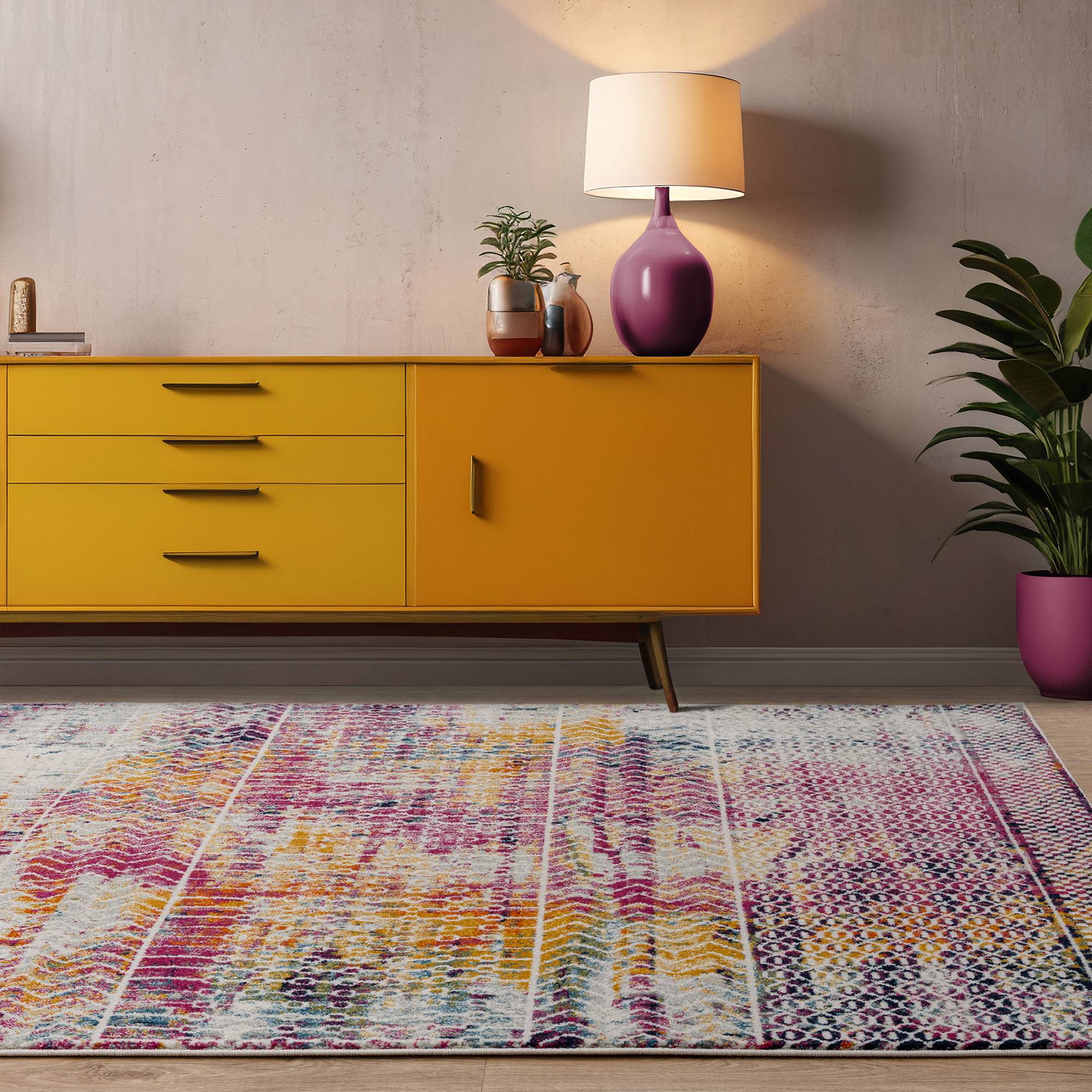 Vloerkleed Muse Tribal Bright MU26