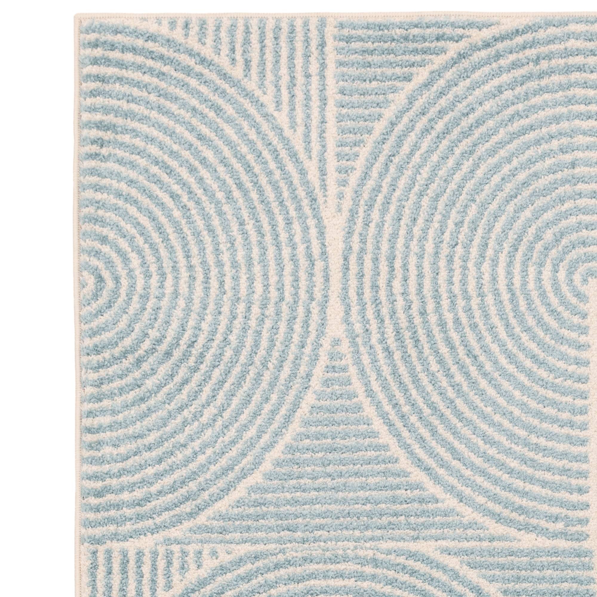 Vloerkleed Muse Blue Swirl MU02