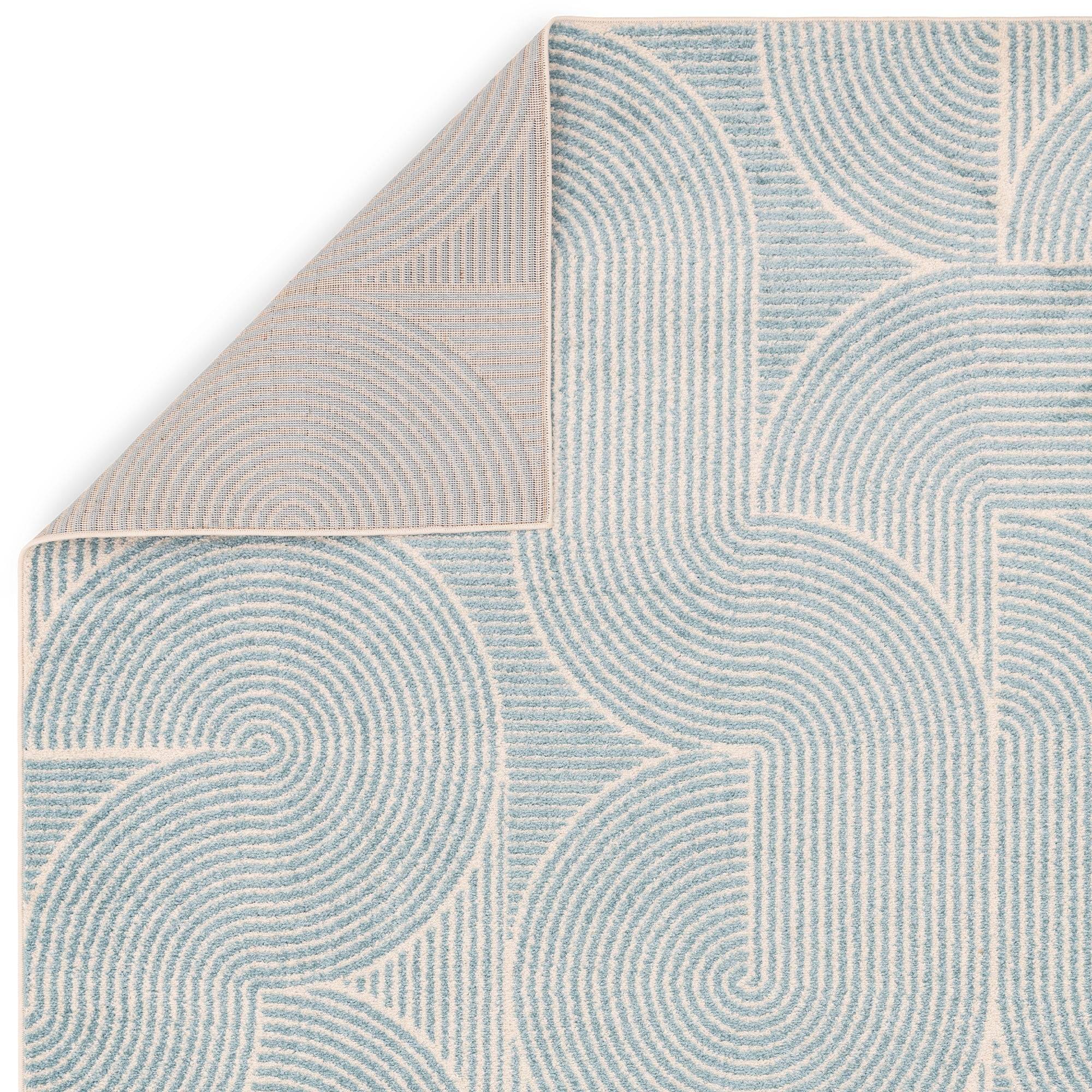 Vloerkleed Muse Blue Swirl MU02