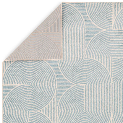 Vloerkleed Muse Blue Swirl MU02