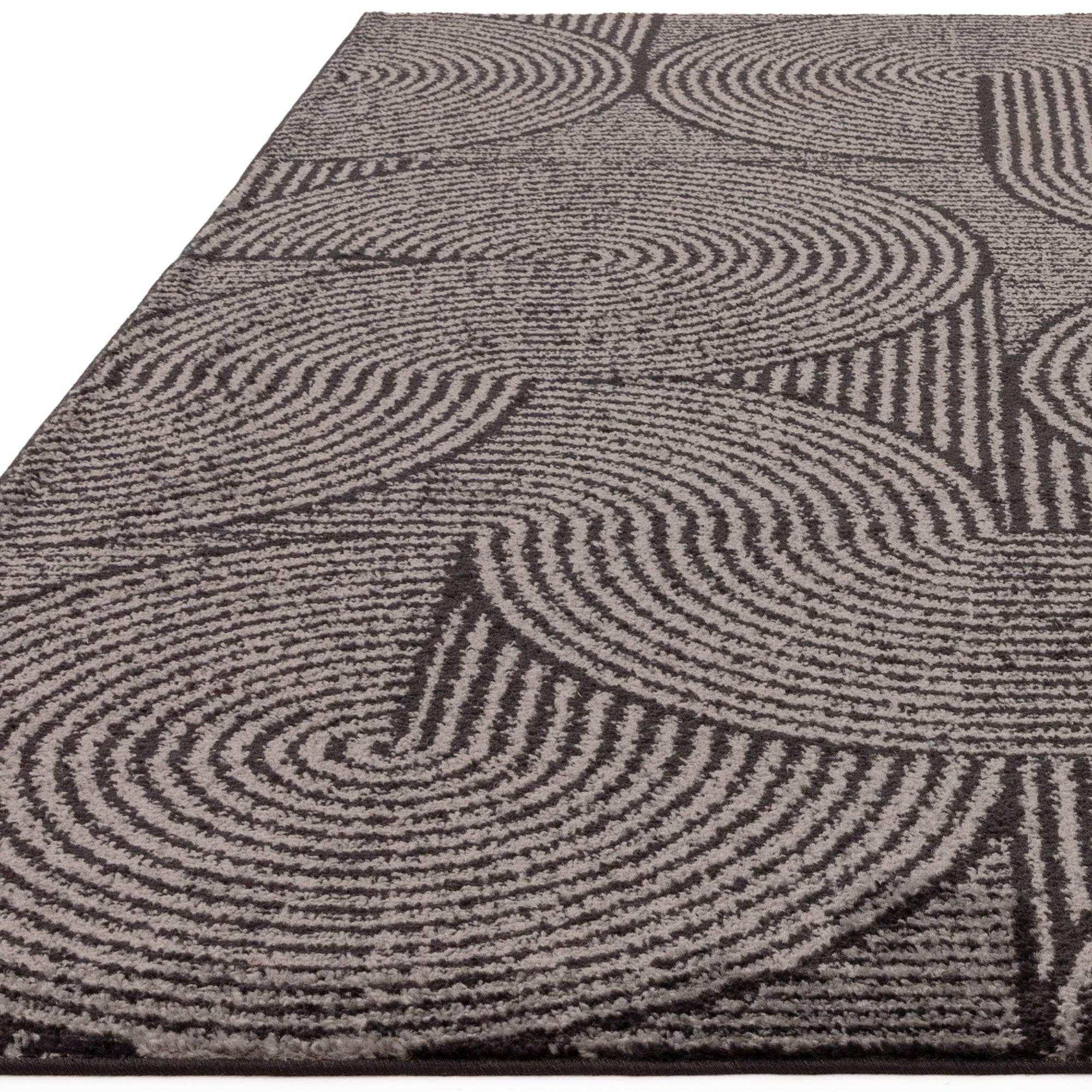Vloerkleed Muse Charcoal Swirl MU01