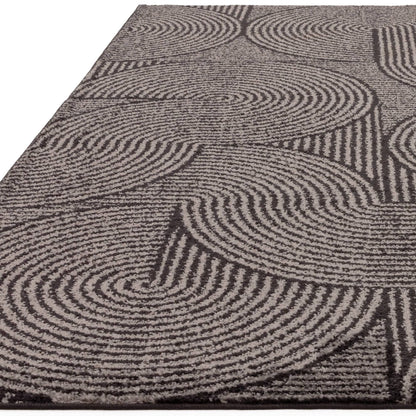 Vloerkleed Muse Charcoal Swirl MU01