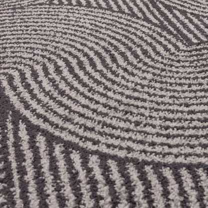 Vloerkleed Muse Charcoal Swirl MU01