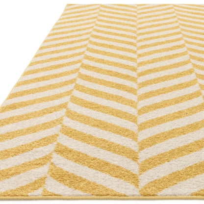 Vloerkleed Muse Yellow Chevron MU08