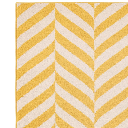 Vloerkleed Muse Yellow Chevron MU08