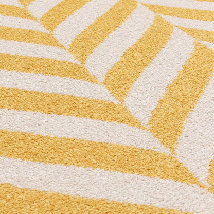 Vloerkleed Muse Yellow Chevron MU08